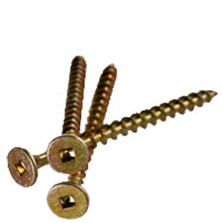 Newport Fasteners Deck Screw, #10 x 4 in, Steel, Flat Head, Square Drive, 1000 PK 386791-1000